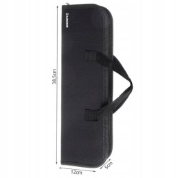 Didelis priedų rinkinys kepsninės įrankiai peilis žnyplės šakutė mentelė šepetys iešmai + dėklas 9 viename