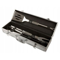 Pagrindinis grilio ir vakarėlių grilio priedų rinkinys aliuminio dėklas (mg111)