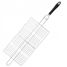 Grilio grotelės, krepšelis mėsai, žuviai, daržovėms kepti, 23x25, uždaras, grotelės