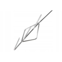 Trigubi žuvies rūkymo kabliukai su barstytuvu - 10 vnt