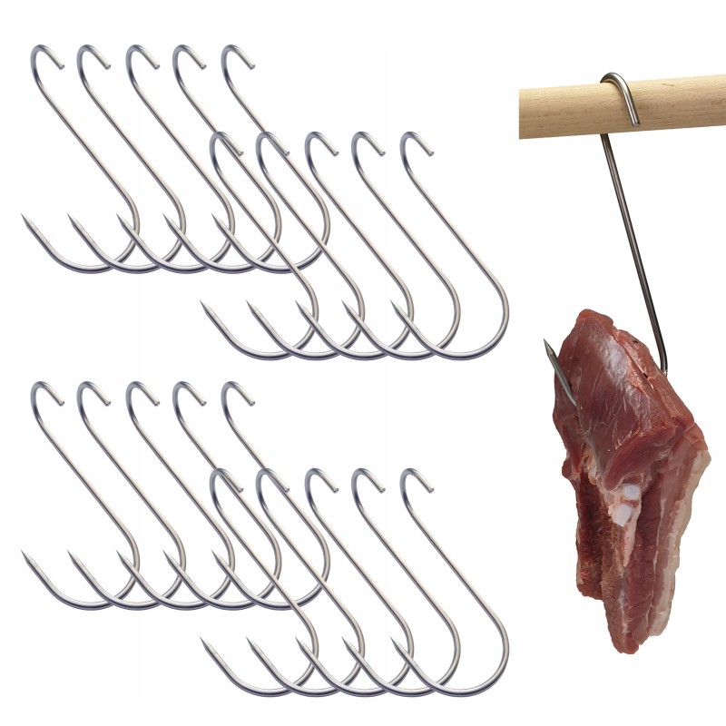 S 417 b kabliukai 17 cm, susukti šoninei rūkyti, lenkiški šonkauliukai, ja stallux