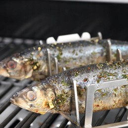 Nerūdijančio plieno lentyna žuvies kepimui ir kt