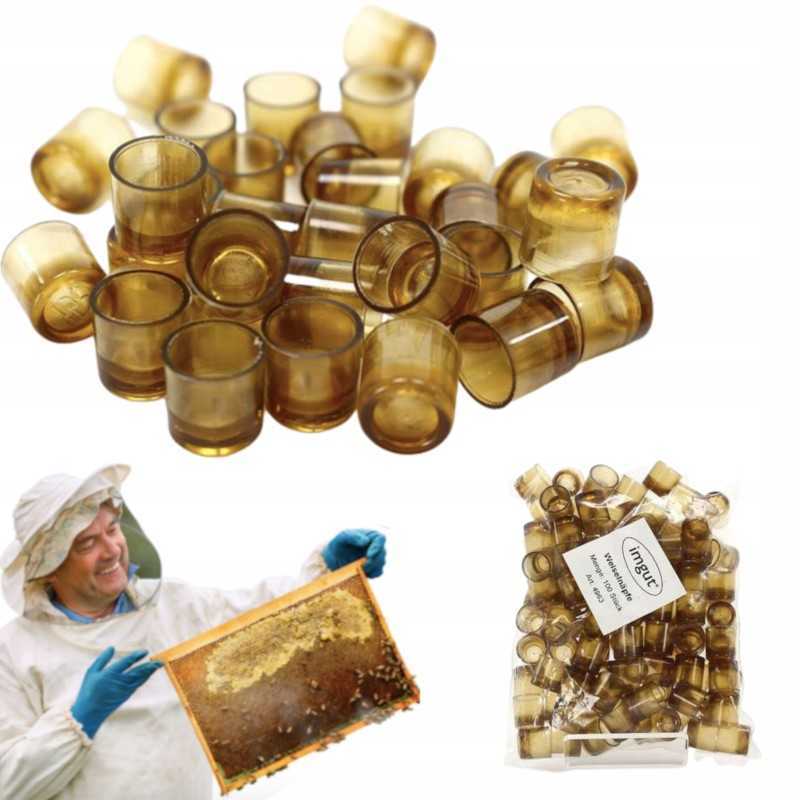 Nicto queen cell puodeliai bitėms auginti, 100 vienetų rinkinys aviliui