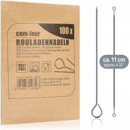 100x mėsos iešmelių vyniotinių vyniotinių adatų nerūdijančio plieno iešmelių rinkinys