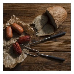 Schwarzwolf grilio šakutės su graviravimu / laužo šakutė su pavadinimu / laužo lazda