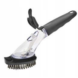 Plieninis šepetys, skysta poveržlė viryklės grotelėms kepti