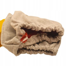 nitrilinės bitininkystės pirštinės, apsauginės su drobe, 9 dydis