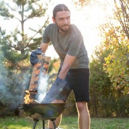 Daugkartinės liepsnos lentos, buko mediena, 2 vnt