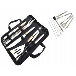 Grilio reikmenys, plieninių grilių komplektas