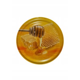 50x medaus kamšteliai, skersmuo 82, medaus indeliui su dangteliu