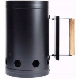 Kaminas šašlykinei uždegti, laužas, medinė rankena