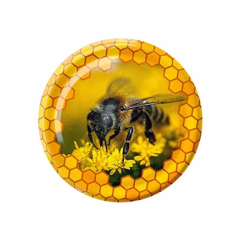 50x medaus kamšteliai, skersmuo 82, medaus indeliui su dangteliu