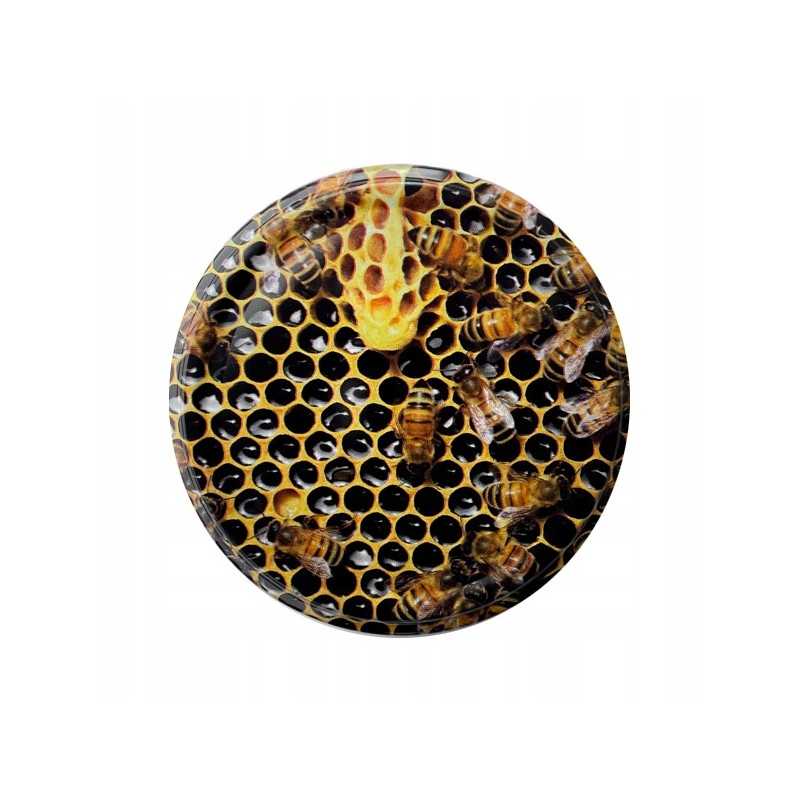 50x medaus kamšteliai, skersmuo 82, medaus indeliui su dangteliu