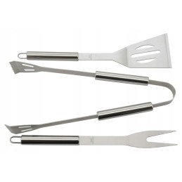 Grilio įrankių rinkinys su 3 lizdinėmis plokštelėmis