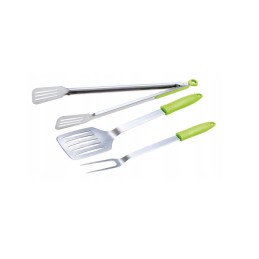 Meistras grilio rinkinys 3 vnt. silikoninės oranžinės rankenos