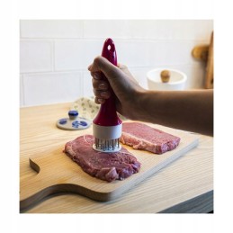 Mėsos auskarų skersmuo 5,5 cm rudas