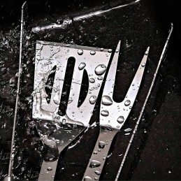 Aksesuarų rinkinys, kepsninės reikmenys, dėklas, 9 vnt