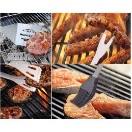 Aksesuarų rinkinys, kepsninės reikmenys, dėklas, 9 vnt