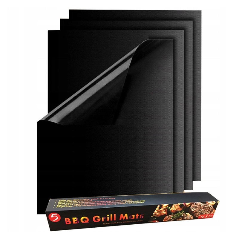 4 daugkartinio naudojimo tefloninių kepimo ir kepimo kilimėlių rinkinys