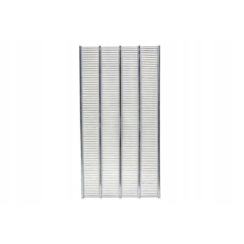 Varšuvos horizontalios metalinės pertvaros grotelės, paprastas cinkuotas lakštas