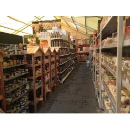 Vertikalios metalinės pertvaros grotelės dadant