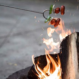 Teleskopinė šakutė dešrelėms virti ant ugnies