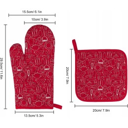 Apsauginė kepimo pirštinė, atspari karščiui iki 200 laipsnių