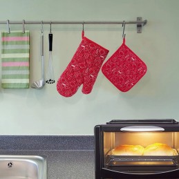 Apsauginė kepimo pirštinė, atspari karščiui iki 200 laipsnių