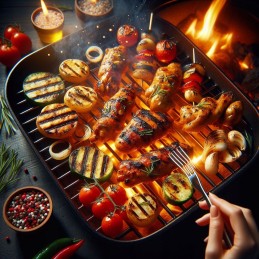 10x grilio kilimėlis Tefloninis kepimo padėklas griliui