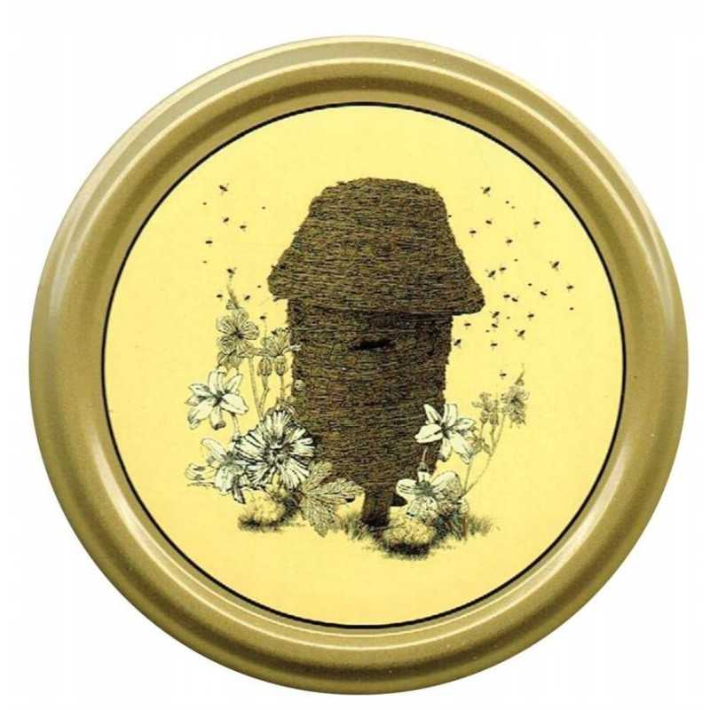 Dideli kamšteliai medaus stiklainiams (50 vnt) nd38