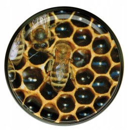 Dideli kamšteliai medaus stiklainiams (50 vnt) nd18