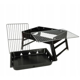 ⭐Turistinė anglių kepsninė, sulankstyta nešiojamame kempingo lagamine⭐