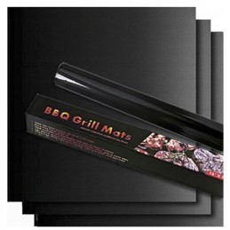 12x tefloninis grilio kilimėlis kepimui, komplektas