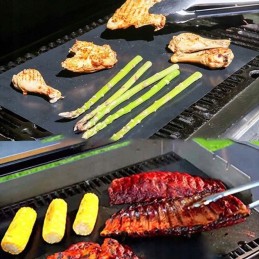 12x tefloninis grilio kilimėlis kepimui, komplektas