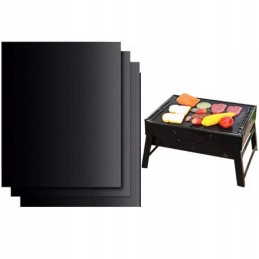 12x tefloninis grilio kilimėlis kepimui, komplektas