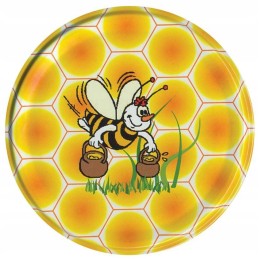 Dideli kamšteliai medaus stiklainiams (50 vnt) n/a4