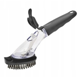 Plieninis šepetys, skysta poveržlė grilio grotelėms