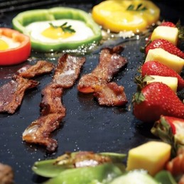 Grilio kilimėlis, daugkartinio naudojimo tefloninis bbq grilio padėklas, komplektas