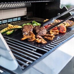 Grilio kilimėlis, daugkartinio naudojimo tefloninis bbq grilio padėklas, komplektas