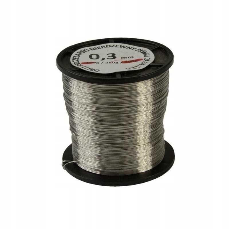 Bitininkystės viela - nerūdijantis plienas 0,3 mm / 250 g