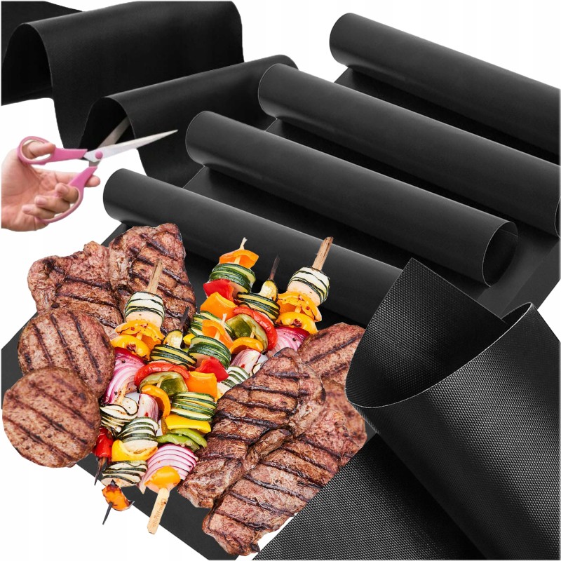 ⭐ 4 vienetai x daugkartinio naudojimo tefloninis kilimėlis ⭐