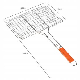 ⭐ grilio grotelės 34 x 22 x 58 cm uždaros grotelės ⭐