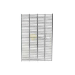 Varšuvos metalinės pertvaros grotelės. horizontaliai