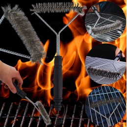 Grilio valymo šepetys, grotelių grandiklis