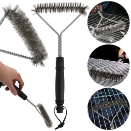 Grilio valymo šepetys, grotelių grandiklis