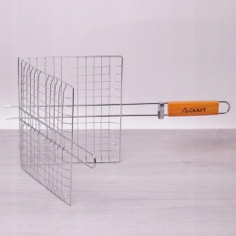 Grilis žuviai, kepsniams kepti, 27x24x2cm