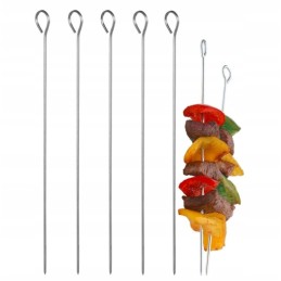 Metaliniai iešmeliai griliui, 5 vnt, 30 cm