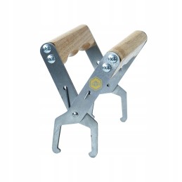 Nerūdijančio plieno rėmo gaudyklė su medine rankena