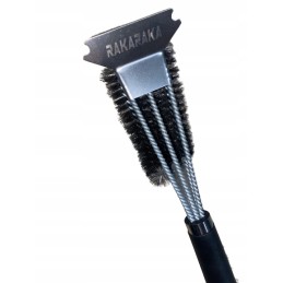 Trigubas šepečių grandiklis grotelių valymui