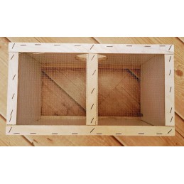 Dėžutė bičių siuntimui su bičių pakuotėmis